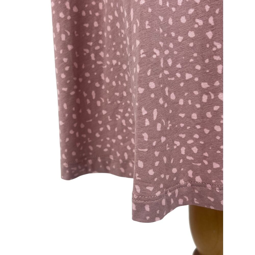 NWT Lascana Pink Sleeveless Ruched Printed Casual Soft Stretchy Flowy Mini Dress - Picture 9 of 16